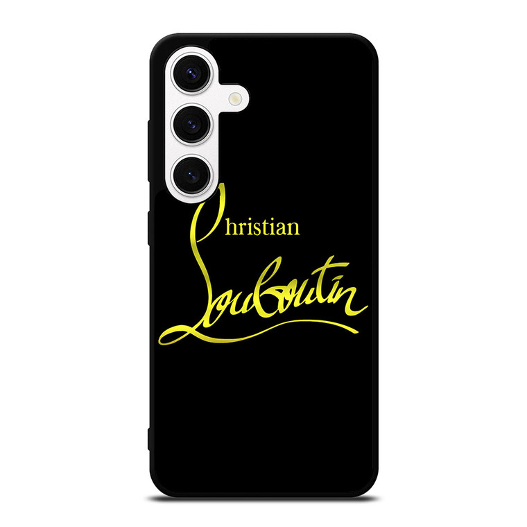 CHRISTIAN LOUBOUTIN GOLD LOGO Samsung Galaxy S24 Case Cover