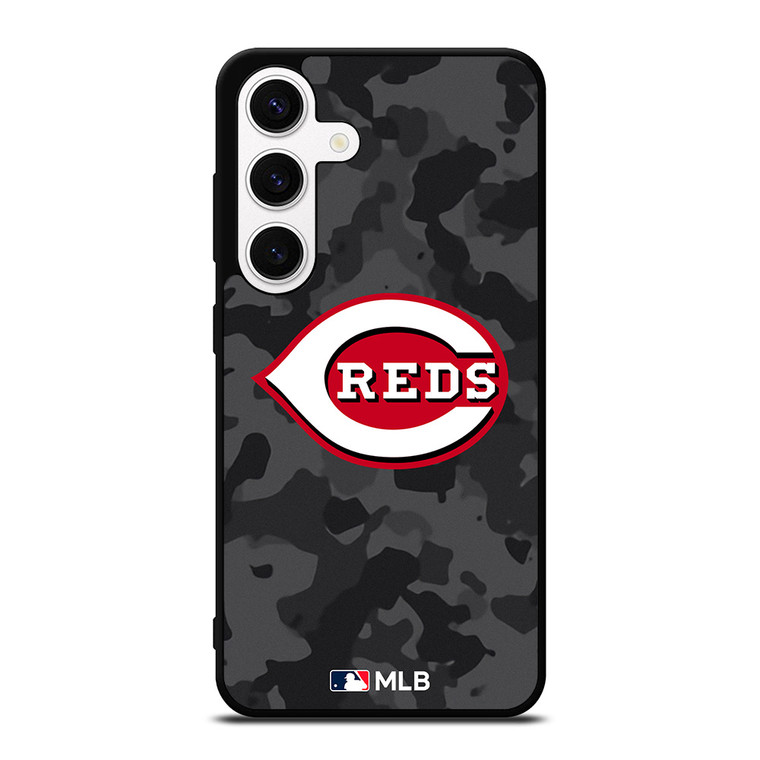 CINCINNATI REDS BASEBALL BLACK CAMO Samsung Galaxy S24 Case Cover