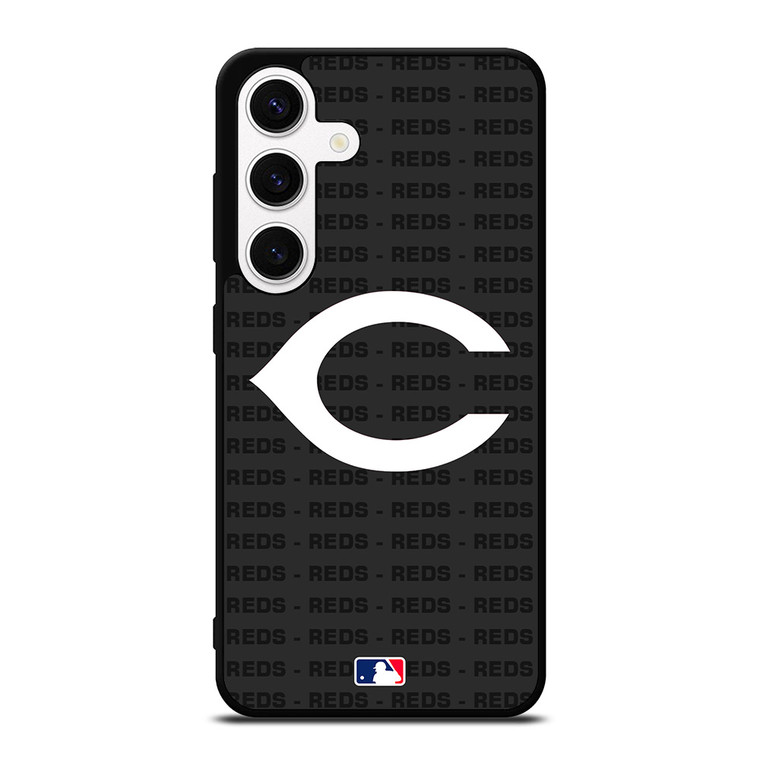 CINCINNATI REDS BASEBALL BLACK Samsung Galaxy S24 Case Cover
