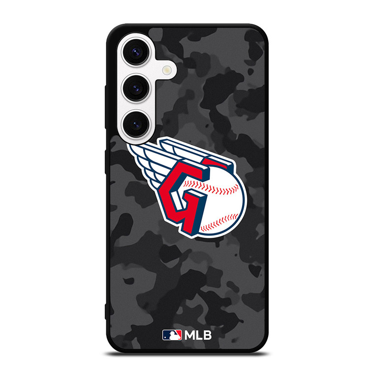 CLEVELAND GUARDIANS BASEBALL BLACK CAMO Samsung Galaxy S24 Case Cover