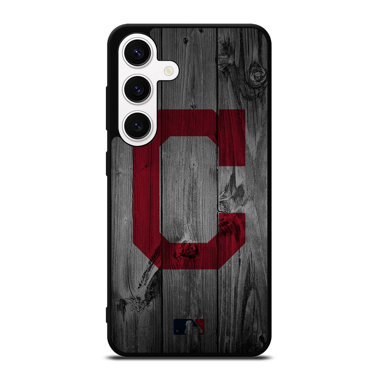 CLEVELAND GUARDIANS BASEBALL MLB WOOD LOGO Samsung Galaxy S24 Case Cover