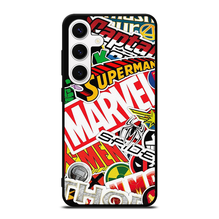 DC MARVEL SUPERHERO COLLAGE Samsung Galaxy S24 Case Cover