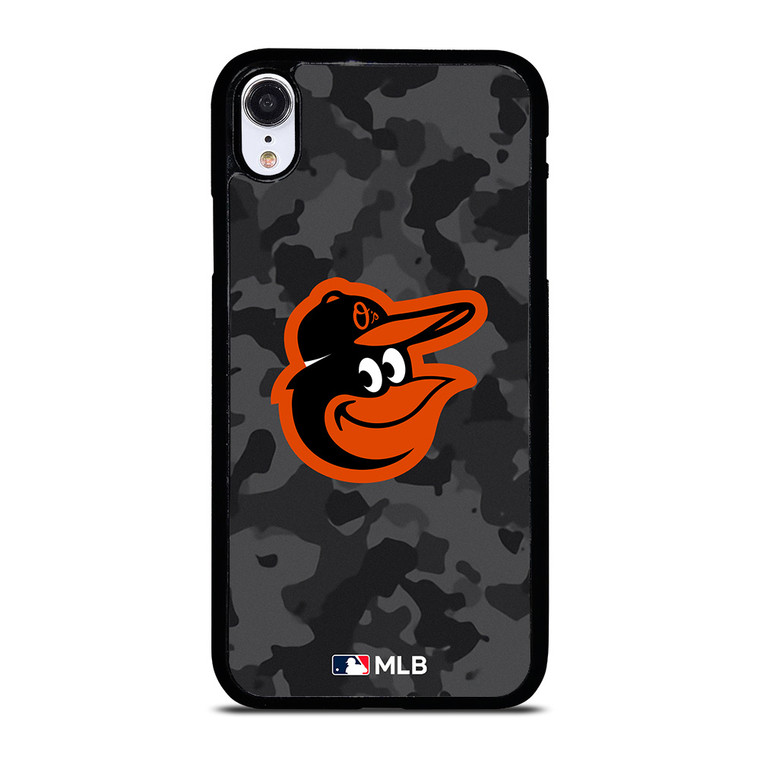BALTIMORE ORIOLES BASEBALL BLACK CAMO iPhone XR Case Cover