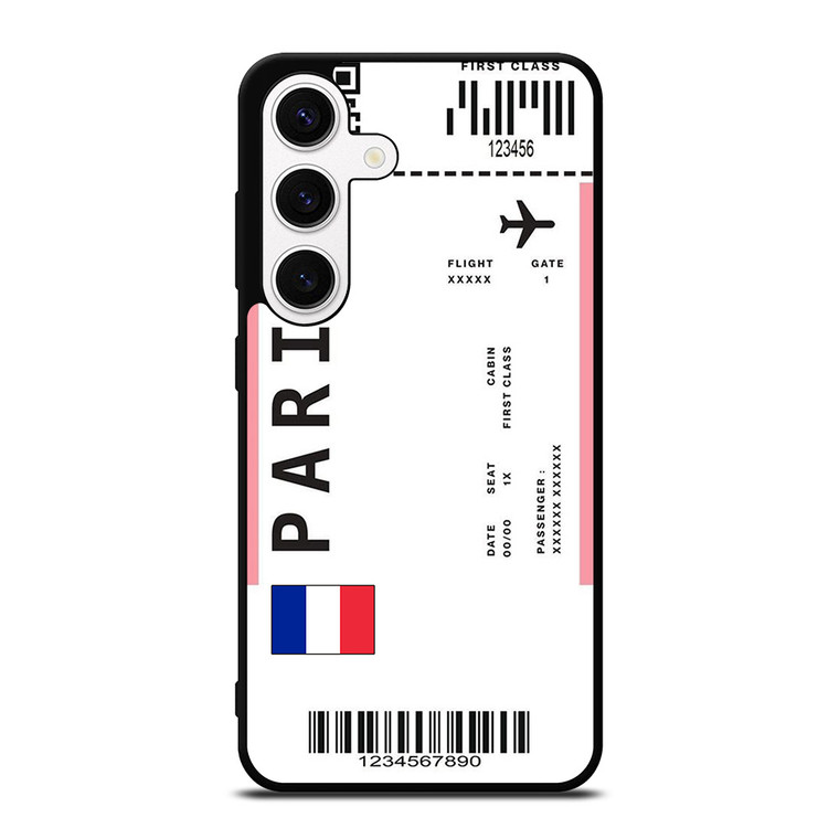 FLIGHT TICKETS FRANCE PARIS Samsung Galaxy S24 Case Cover