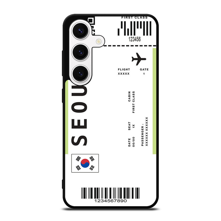 FLIGHT TICKETS SEOUL SOUTH KOREA Samsung Galaxy S24 Case Cover