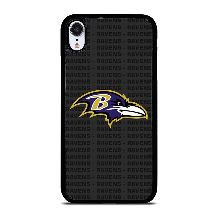 BALTIMORE RAVENS FOOTBALL TEXT iPhone XR Case Cover