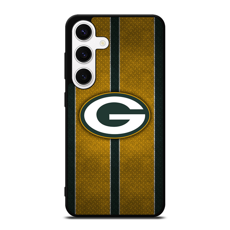 GREEN BAY PACKERS NFL METAL STRIPE Samsung Galaxy S24 Case Cover