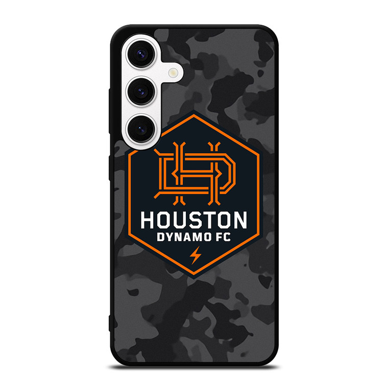 HOUSTON DYNAMO FC MLS BLACK CAMO Samsung Galaxy S24 Case Cover