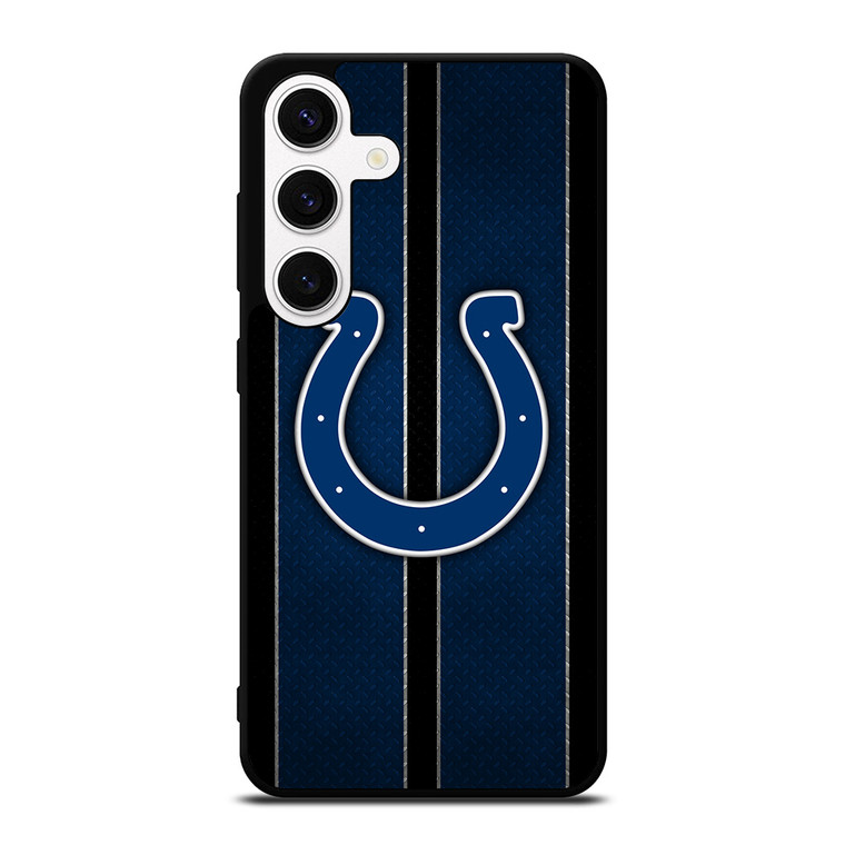 INDIANAPOLIS COLTS NFL METAL STRIPE Samsung Galaxy S24 Case Cover