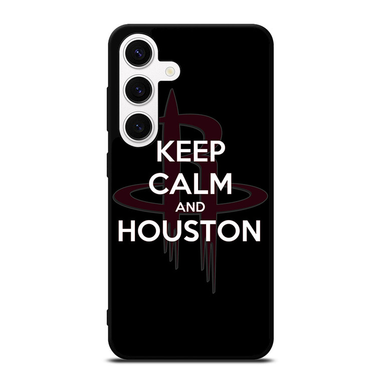 KEEP CALM AND GO HOUSTON ROCKETS Samsung Galaxy S24 Case Cover