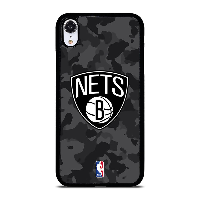 BROOKLYN NETS BLACK CAMO iPhone XR Case Cover