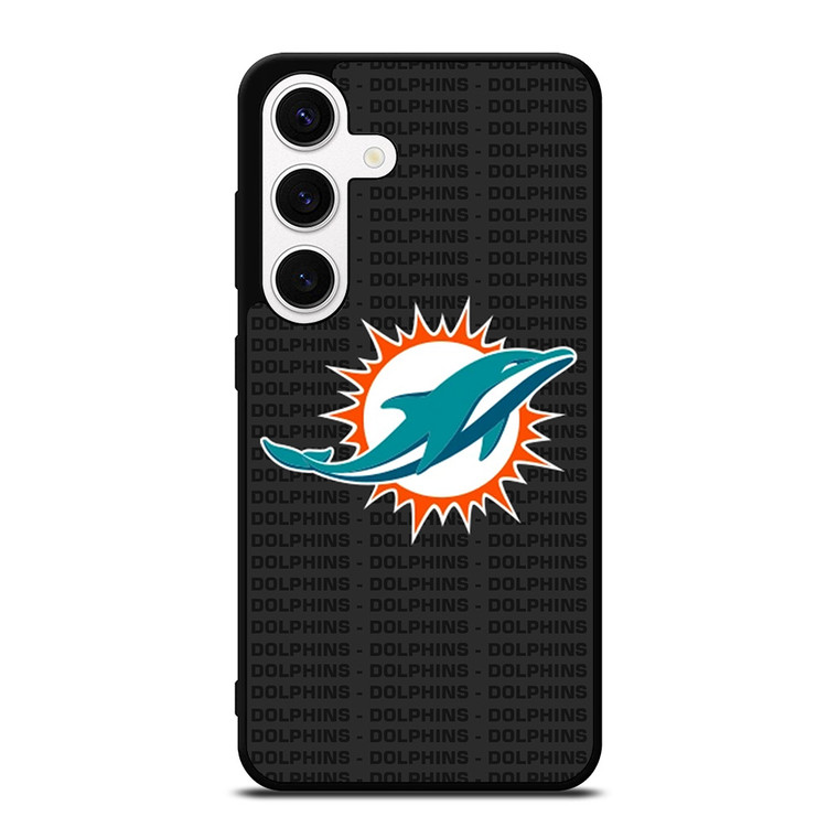 MIAMI DOLPHINS FOOTBALL TEXT Samsung Galaxy S24 Case Cover