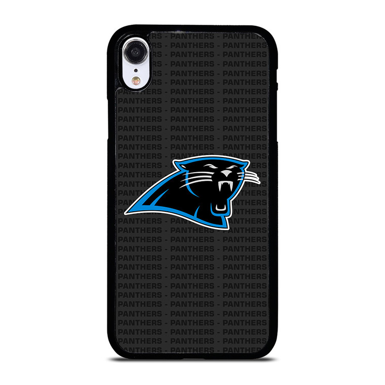 CAROLINA PANTHERS FOOTBALL TEXT iPhone XR Case Cover