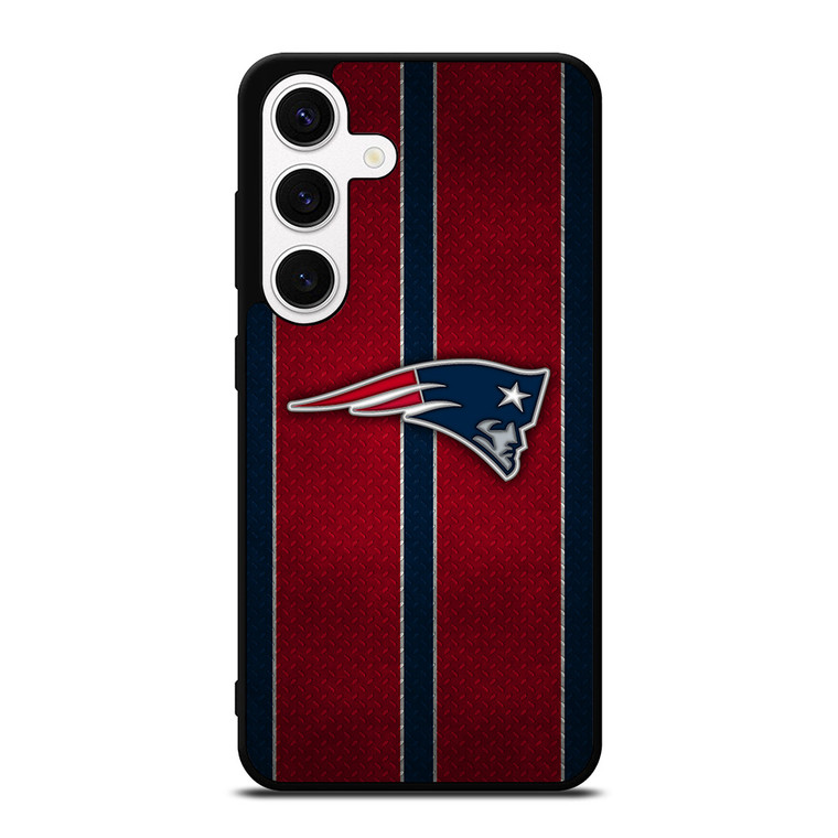 NEW ENGLAND PATRIOTS NFL METAL STRIPE Samsung Galaxy S24 Case Cover