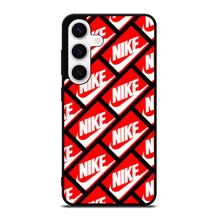NIKE BOX PATTERN Samsung Galaxy S24 Case Cover