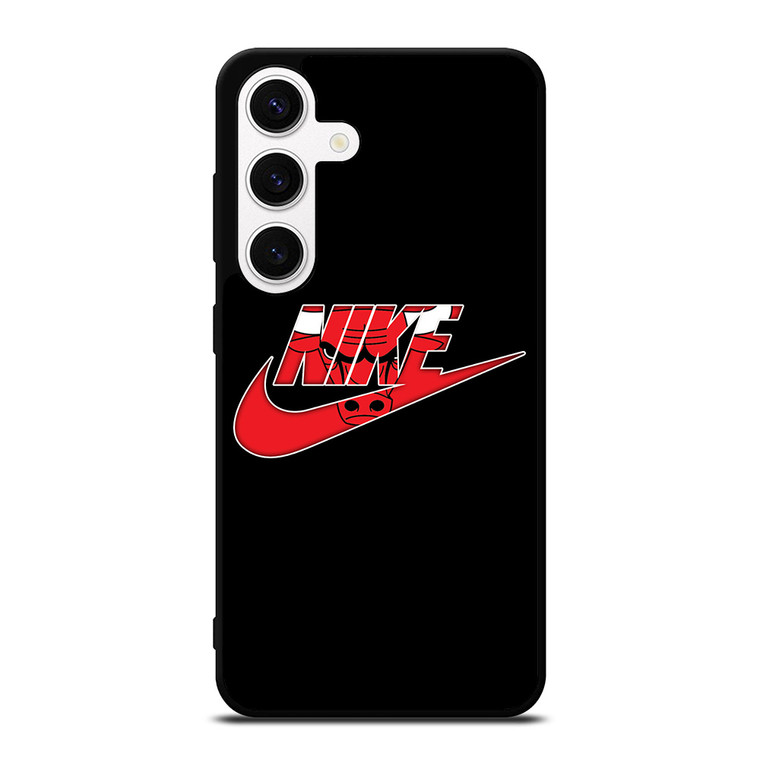 NIKE CHICAGO BULLS SWOOSH Samsung Galaxy S24 Case Cover