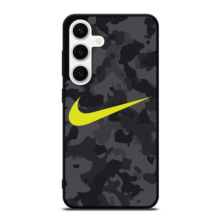 NIKE SWOOSH BLACK CAMO Samsung Galaxy S24 Case Cover