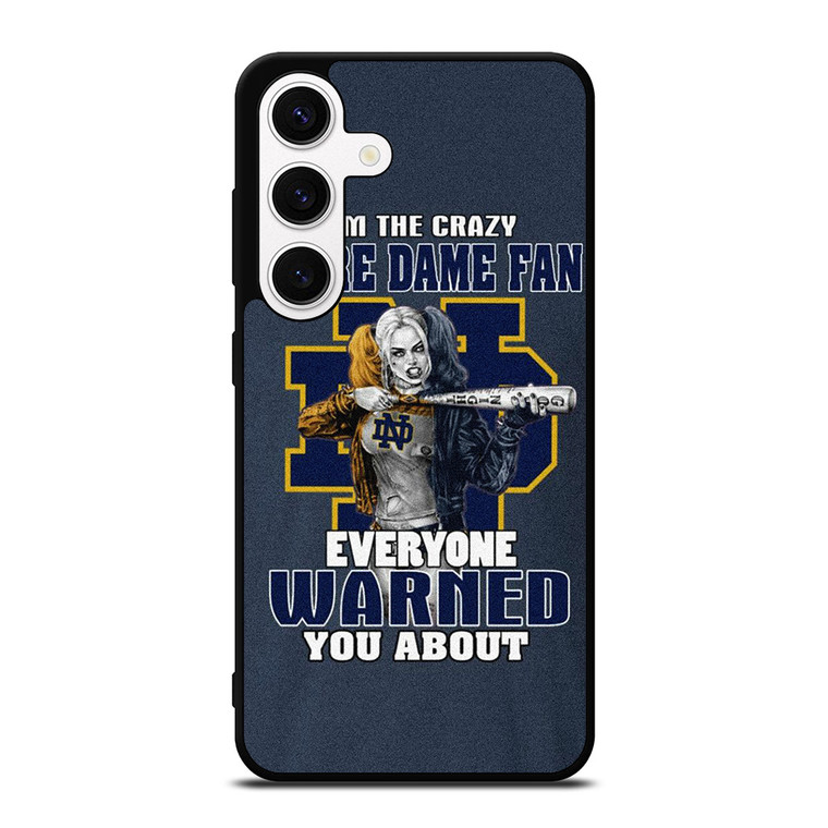 NOTRE DAME FIGHTING HARLEY QUINN Samsung Galaxy S24 Case Cover