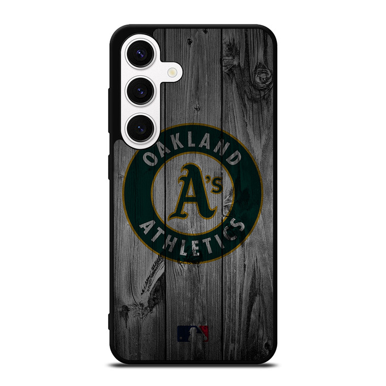 OAKLAND ATHLETICS BASEBALL MLB WOOD LOGO Samsung Galaxy S24 Case Cover