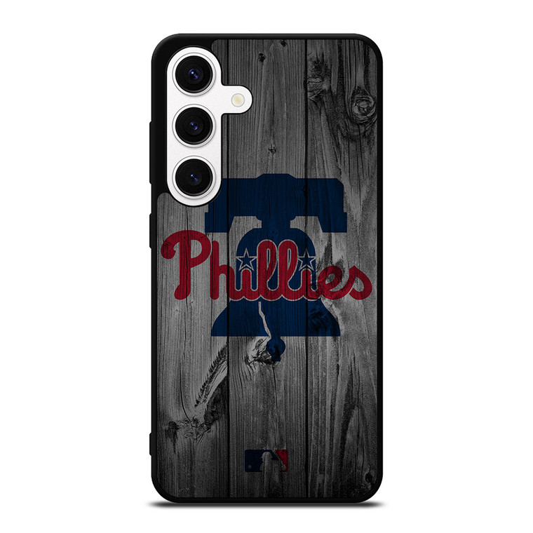 PHILADELPHIA PHILLIES BASEBALL MLB WOOD LOGO Samsung Galaxy S24 Case Cover