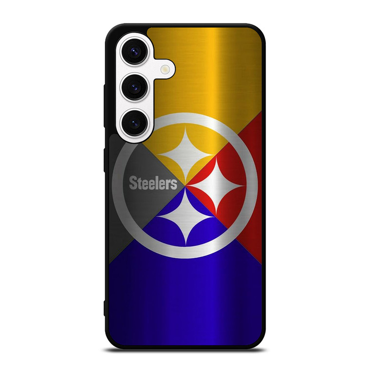 PITTSBURGH STEELERS NFL FOOTBALL METAL Samsung Galaxy S24 Case Cover