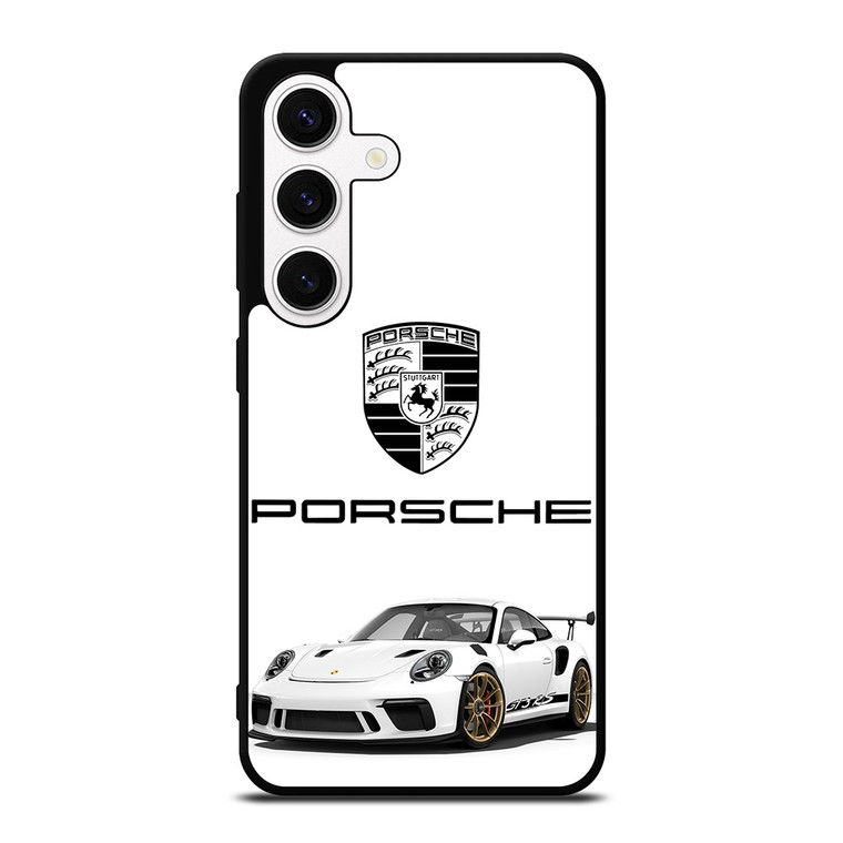 PORSCHE GT3 RS WHITE Samsung Galaxy S24 Case Cover