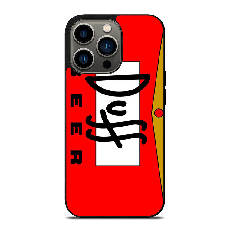 DUFF BEER THE SIMPSONS CARTOON iPhone 13 Pro Case Cover