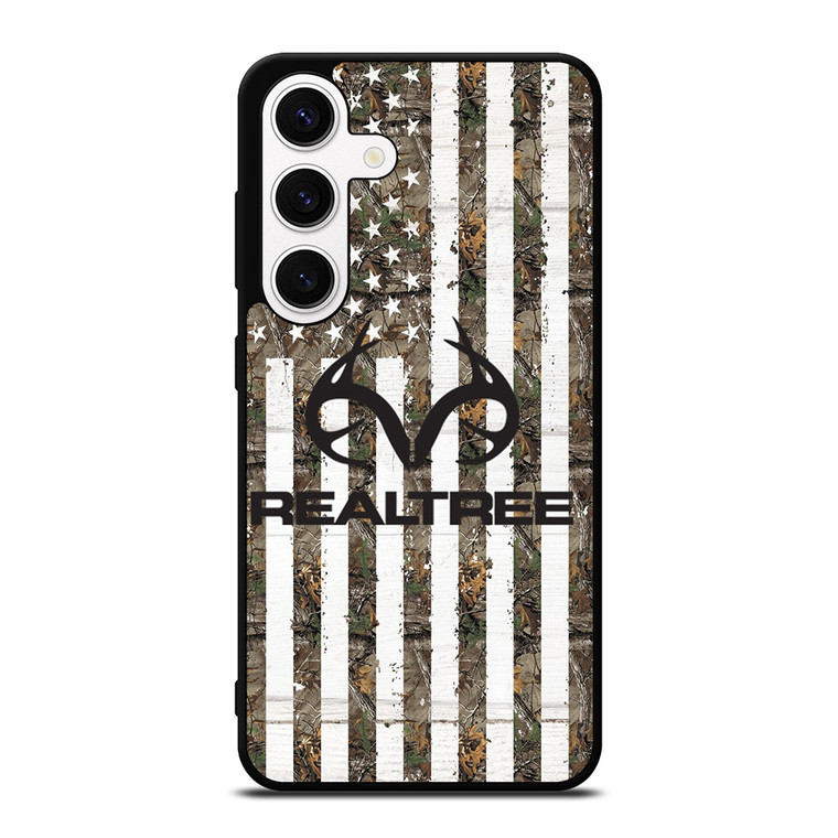 REALTREE AMERICAN FLAG LOGO Samsung Galaxy S24 Case Cover
