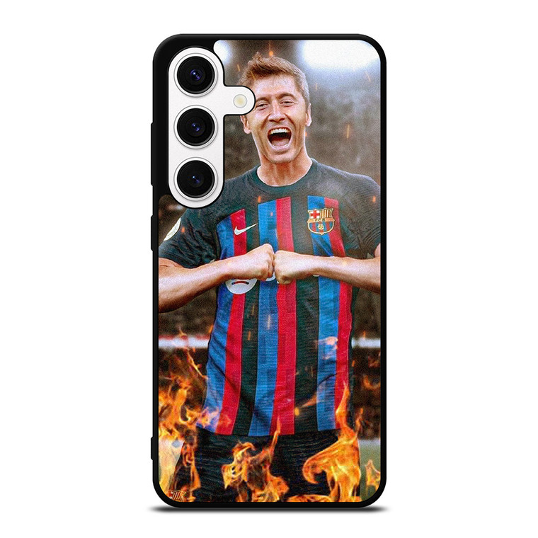 ROBERT LEWANDOWSKI FC BARCELONA Samsung Galaxy S24 Case Cover