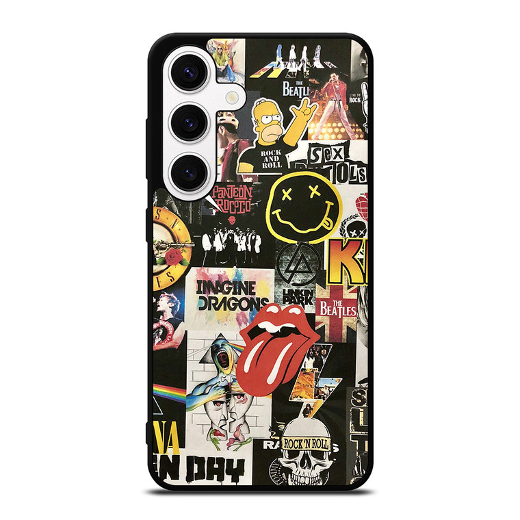 ROCK AND ROLL BAND COLLAGE Samsung Galaxy S24 Case Cover