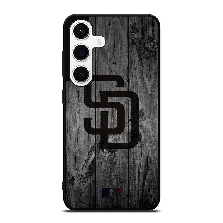 SAN DIEGO PADRES BASEBALL MLB WOOD LOGO Samsung Galaxy S24 Case Cover