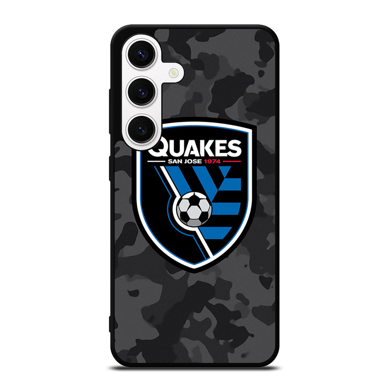 SAN JOSE EARTHQUAKES MLS BLACK CAMO Samsung Galaxy S24 Case Cover