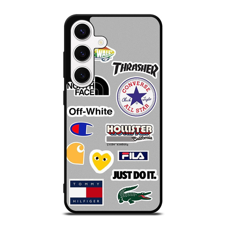 SKATEBOARD BRAND STICKER COLLAGE Samsung Galaxy S24 Case Cover