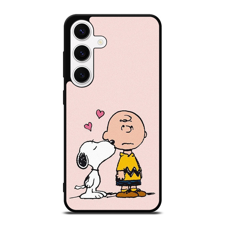 SNOOPY CHARLIE BROWN LOVE Samsung Galaxy S24 Case Cover
