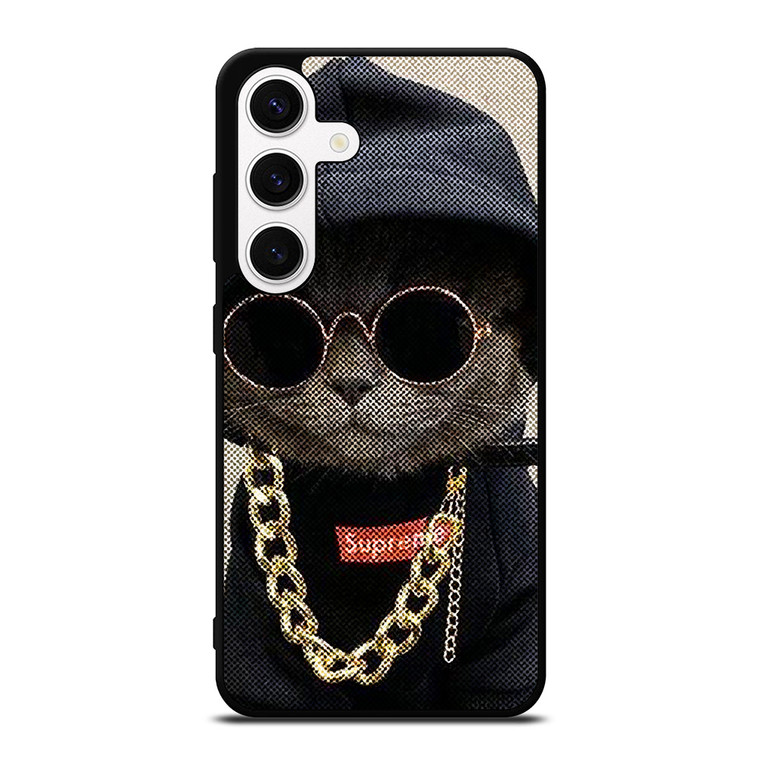 SUPREME SWAG CAT Samsung Galaxy S24 Case Cover
