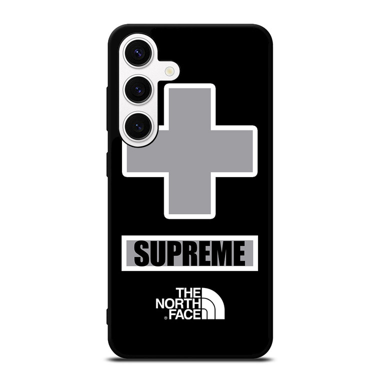 SUPREME X THE NORTH FACE GREY Samsung Galaxy S24 Case Cover