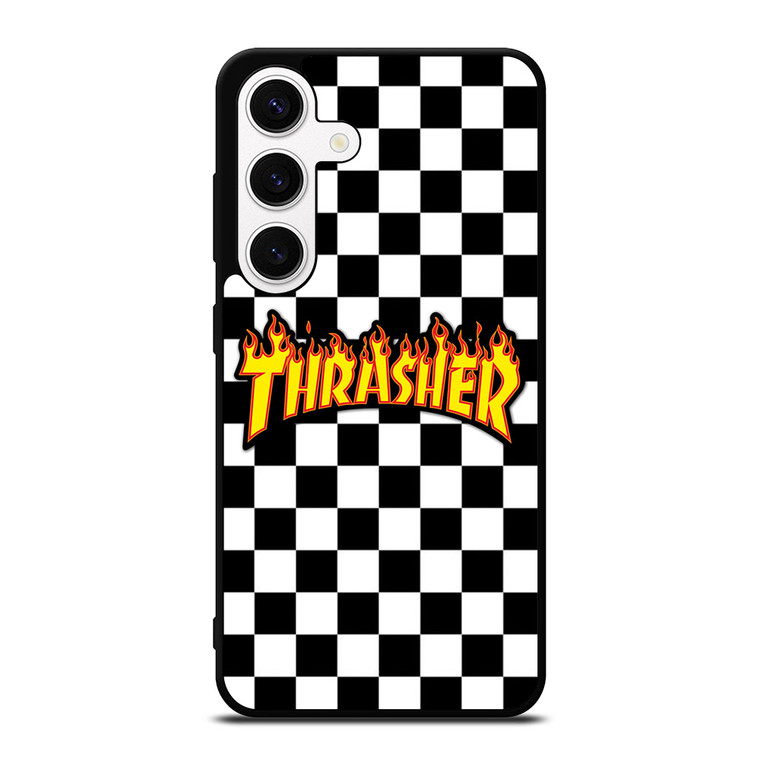THRASHER SKATEBOARD CHECKERBOARD Samsung Galaxy S24 Case Cover