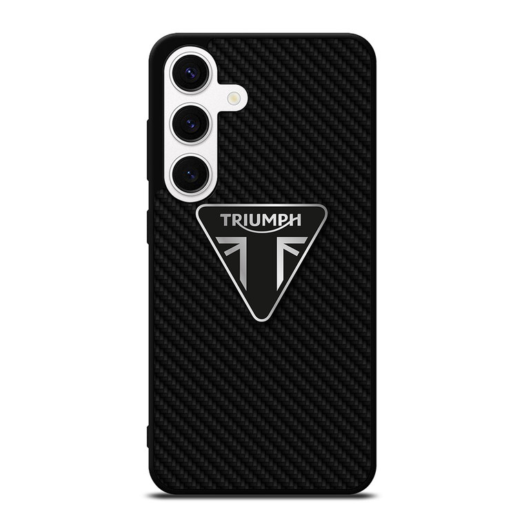 TRIUMPH MOTORCYCLES CARBON FIBER Samsung Galaxy S24 Case Cover TRIUMPH MOTORCYCLES CARBON FIBER Samsung Galaxy S24 Case Cover