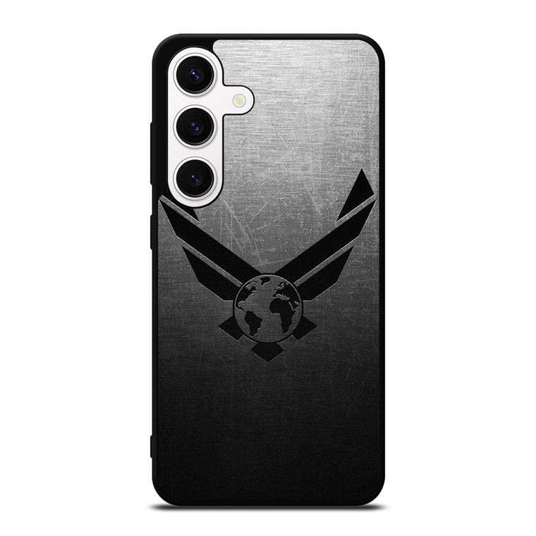 USAF UNITED STATES AIR FORCES LOGO METAL Samsung Galaxy S24 Case Cover