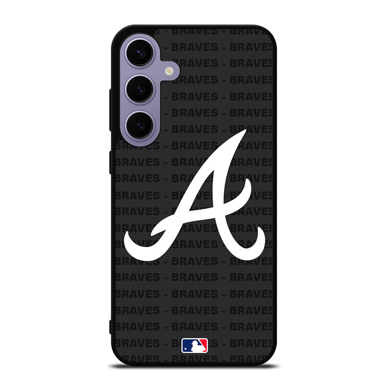 ATLANTA BRAVES BASEBALL BLACK Samsung Galaxy S24 Plus Case Cover ATLANTA BRAVES BASEBALL BLACK Samsung Galaxy S24 Plus Case Cover