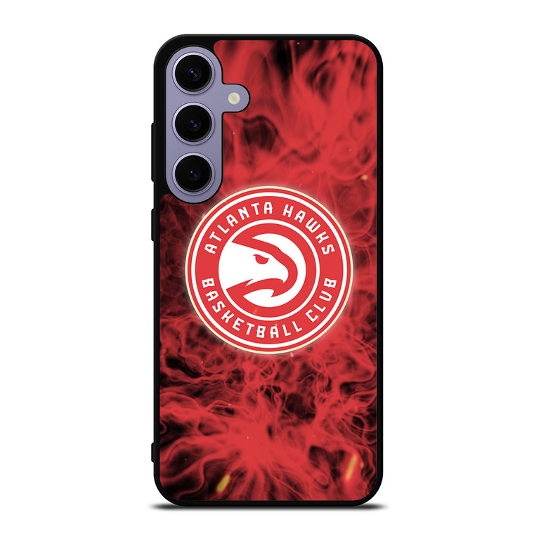 ATLANTA HAWKS BASKETBALL NBA FIRE Samsung Galaxy S24 Plus Case Cover