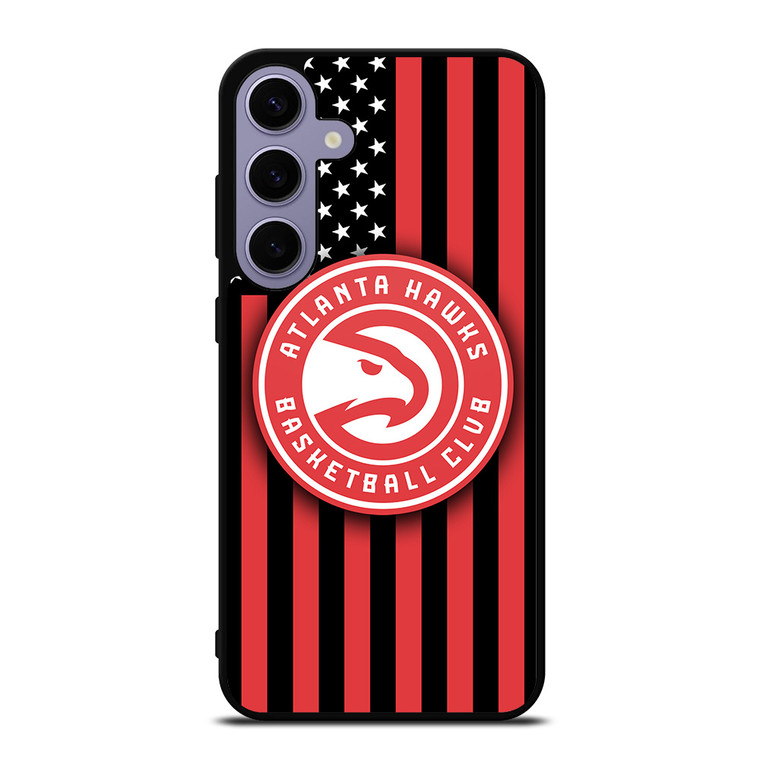 ATLANTA HAWKS NBA USA FLAG Samsung Galaxy S24 Plus Case Cover