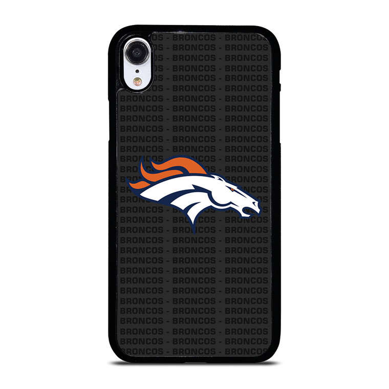 DENVER BRONCOS FOOTBALL TEXT iPhone XR Case Cover