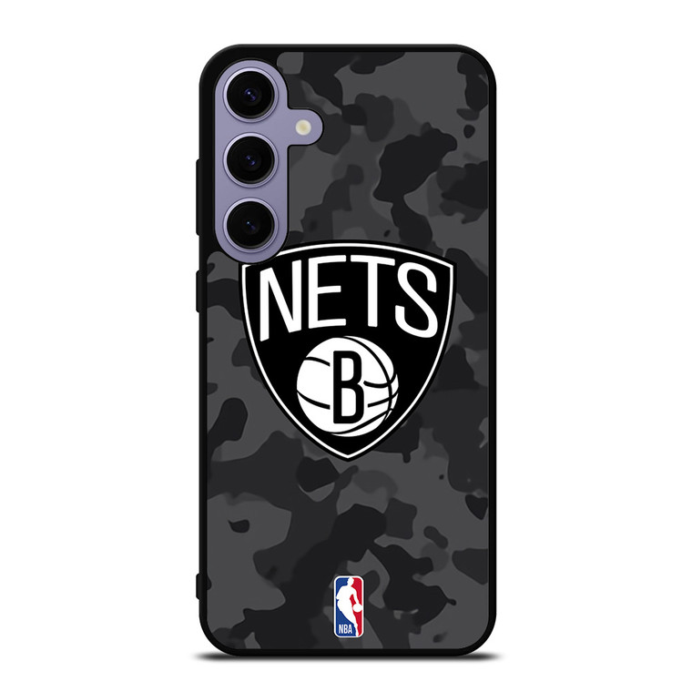 BROOKLYN NETS BLACK CAMO Samsung Galaxy S24 Plus Case Cover