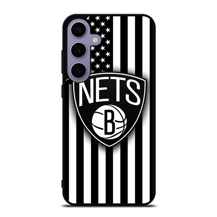 BROOKLYN NETS NBA USA FLAG Samsung Galaxy S24 Plus Case Cover