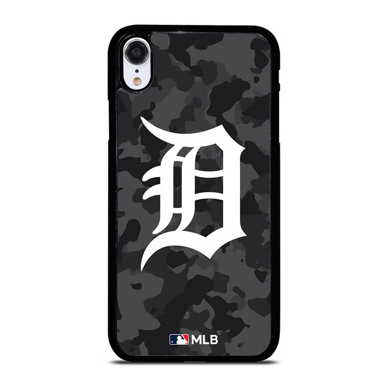 DETROIT TIGERS BASEBALL BLACK CAMO iPhone XR Case Cover