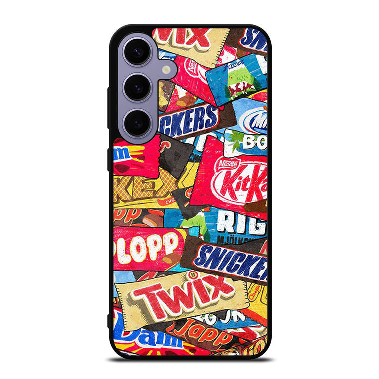 CHOCOLATE WAFER SNACK COLLAGE Samsung Galaxy S24 Plus Case Cover