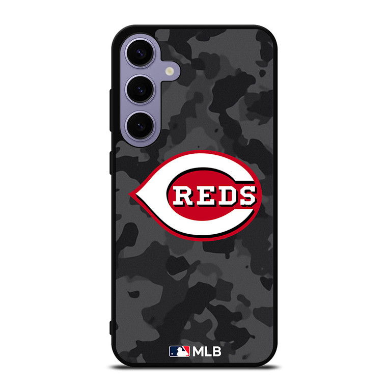 CINCINNATI REDS BASEBALL BLACK CAMO Samsung Galaxy S24 Plus Case Cover