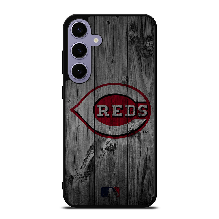CINCINNATI REDS BASEBALL MLB WOOD LOGO Samsung Galaxy S24 Plus Case Cover