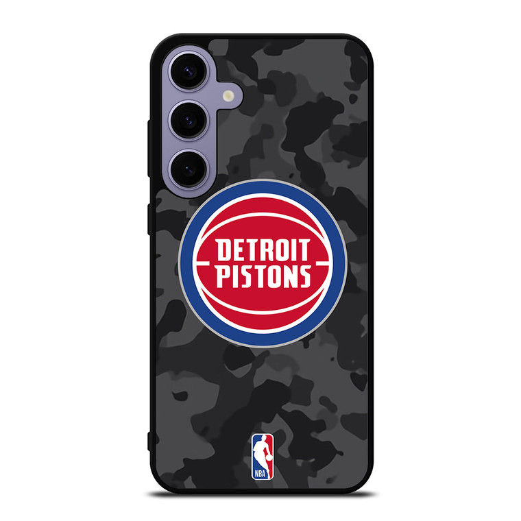 DETROIT PISTONS BLACK CAMO Samsung Galaxy S24 Plus Case Cover